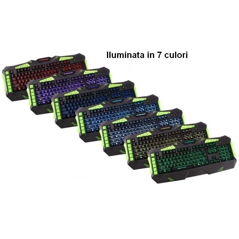 Tastatura gaming iluminata multicolor