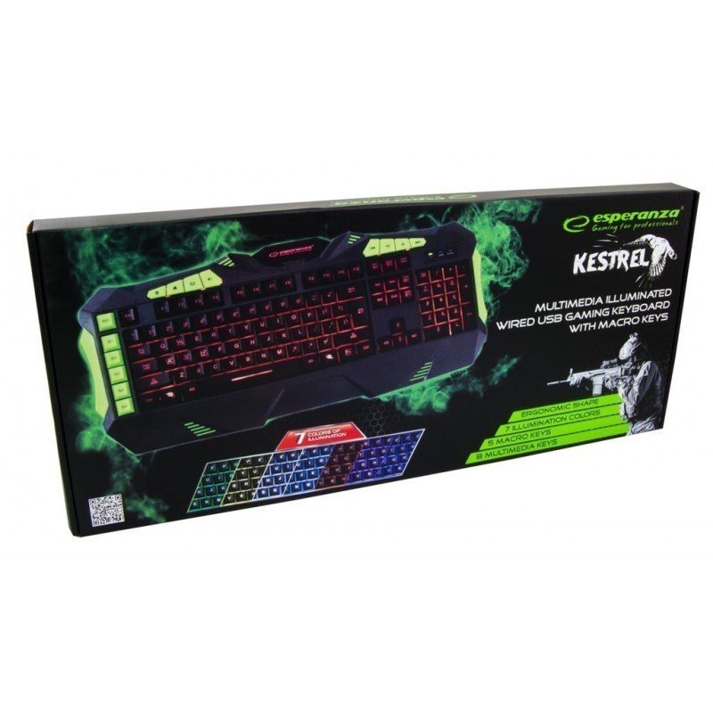 Tastatura gaming iluminata multicolor